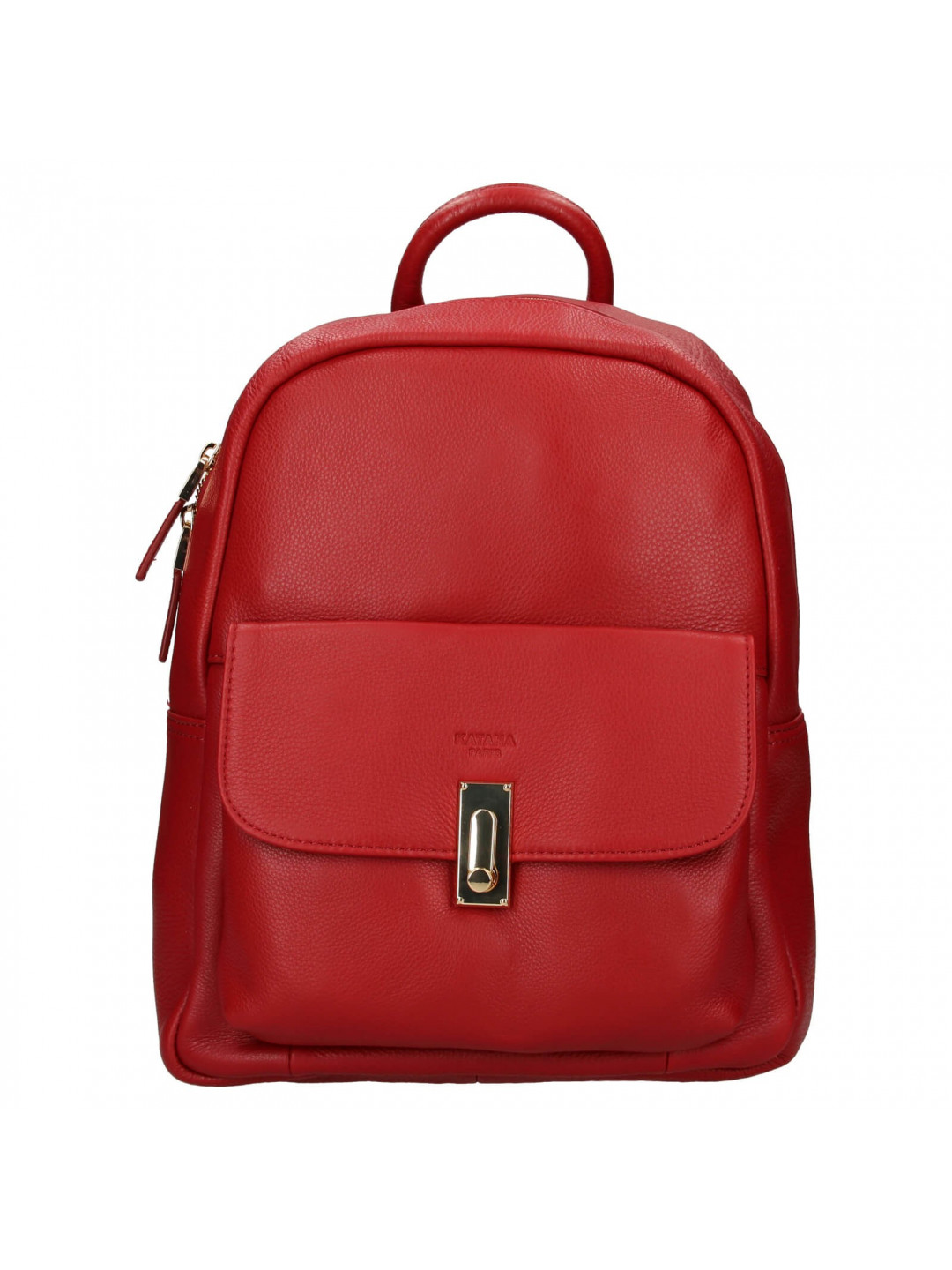 Elegantní dámský kožený batoh Katana Ninna- červená